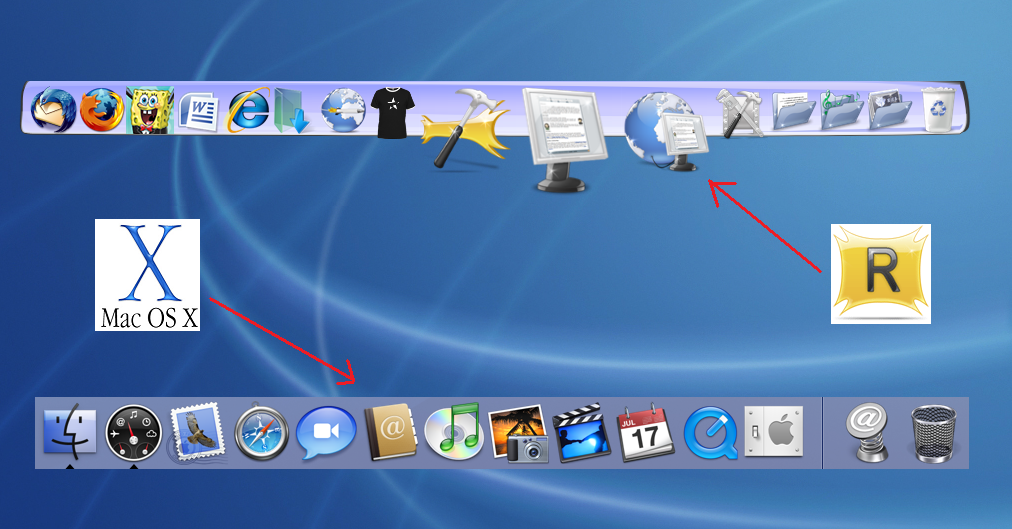 Move icons on mac dock